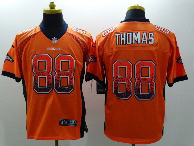 Men's Denver Broncos Demaryius Thomas #88 Orange Jersey